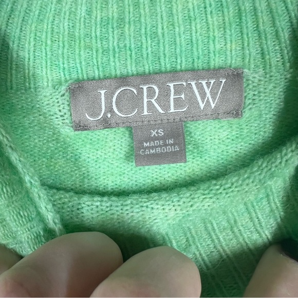 J. Crew Light Green Rollneck Supersoft Yarn Sweater - Picture 3 of 5